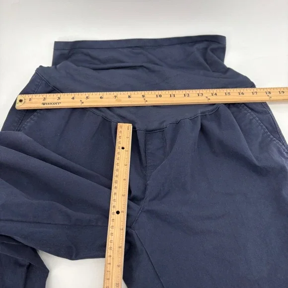 Old Navy Maternity Bootcut Full Panel Pants Navy‎ Blue Size 14 Short Pants - Picture 3 of 8